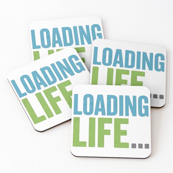 Artikelvorschau, Loading Life – Minimalistisches motivierendes Tech-Zitat entworfen und verkauft von EpicMediaShop.