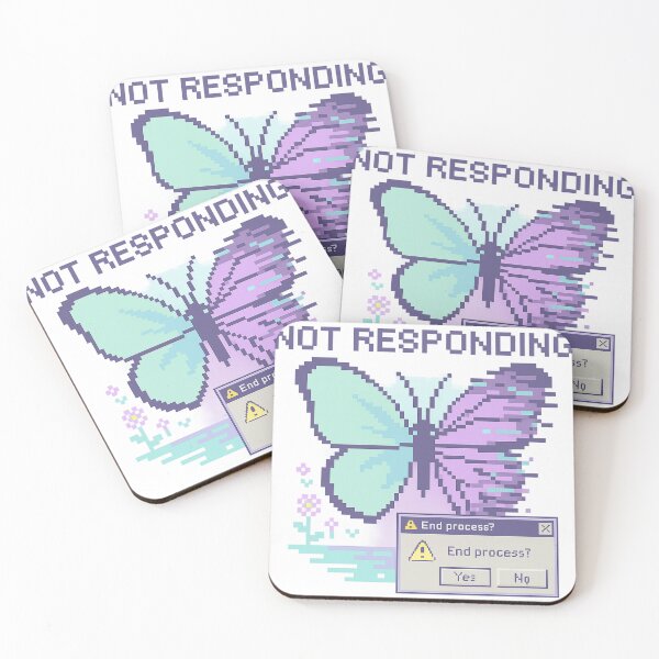 Item preview, Butterfly Not Responding | Glitched Pastel Y2K Tee designed and sold by Laugh & Rewind .