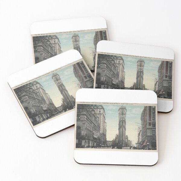 Item preview, Vintage 1920s View of Times Square – The Gay White Way Towards 42nd Street designed and sold by markomundo.