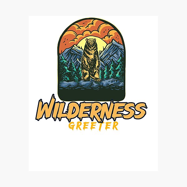 Item preview, Wilderness Greeter – Funny Grizzly Bear Design” designed and sold by sniffpad.
