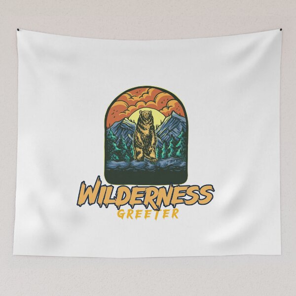 Item preview, Wilderness Greeter – Funny Grizzly Bear Design” designed and sold by sniffpad.