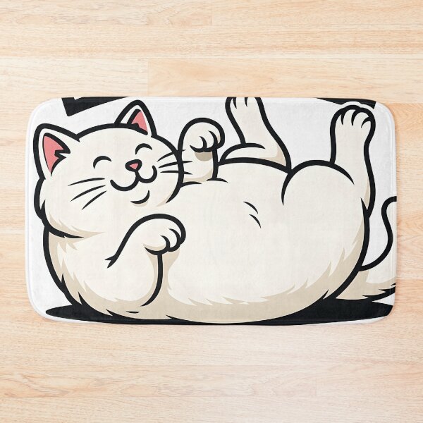 Item preview, Funny Chonky Cat T-Shirt – "I’m Not Fat, I’m Just Fluffy and Well-Fed" – Cute Fat Cat Humor Tee for Cat Lovers & Parents designed and sold by WAUZ.