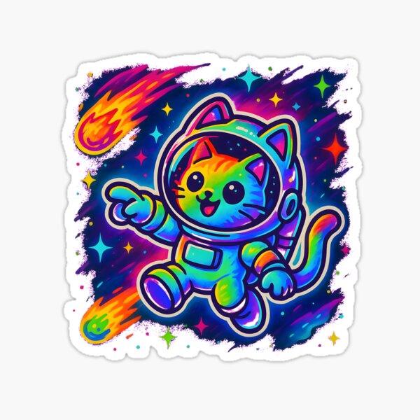 Item preview, Astronaut Cat in Space designed and sold by MonieKSTORE.