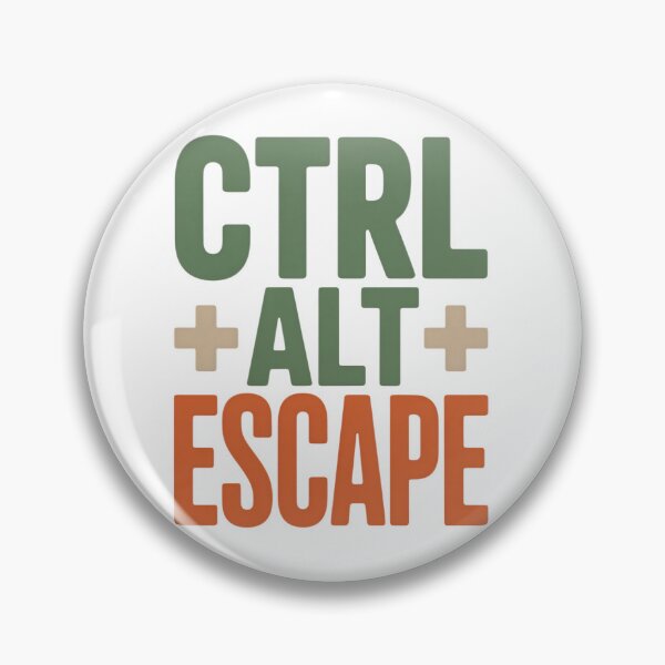 Item preview, CTRL ALT ESCAPE – Funny Tech-Inspired Typography Design designed and sold by EpicMediaShop.