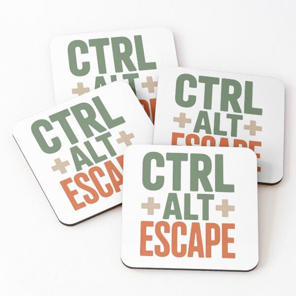 Item preview, CTRL ALT ESCAPE – Funny Tech-Inspired Typography Design designed and sold by EpicMediaShop.