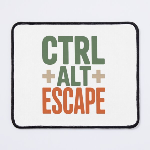 Item preview, CTRL ALT ESCAPE – Funny Tech-Inspired Typography Design designed and sold by EpicMediaShop.