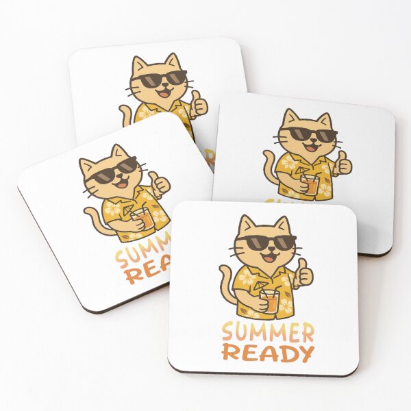 Item preview, Summer Ready Cat designed and sold by AZTRELIS.
