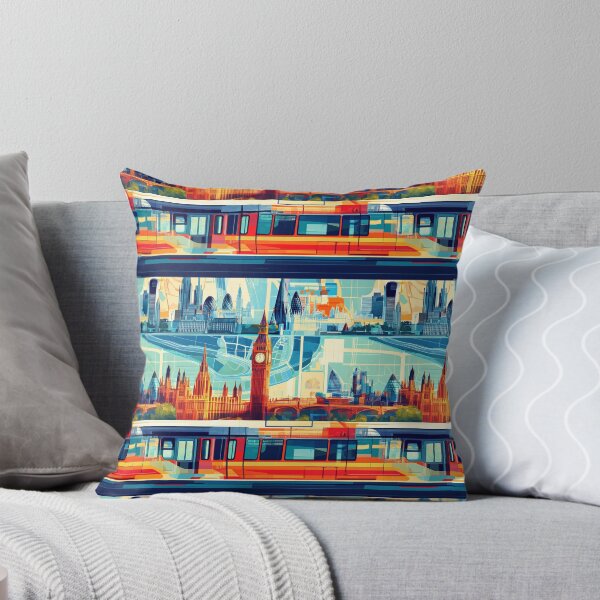 Item preview, Repeating Pattern of Iconic London Landmarks designed and sold by SimoneBalman.