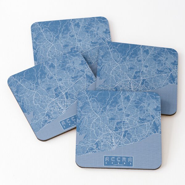 Item preview, Accra City Map of Ghana - Blueprint designed and sold by deMAP.