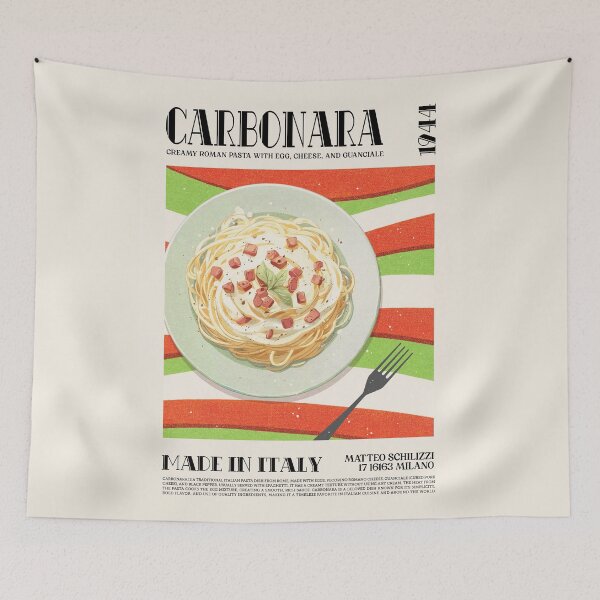 Item preview, Carbonara Wall Art designed and sold by SurfolioPrints.