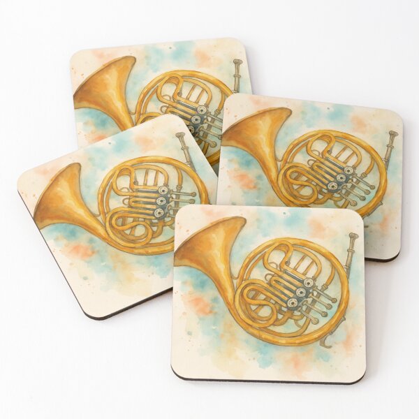 Item preview, French Horn Water Colour designed and sold by PMI-Ltd.