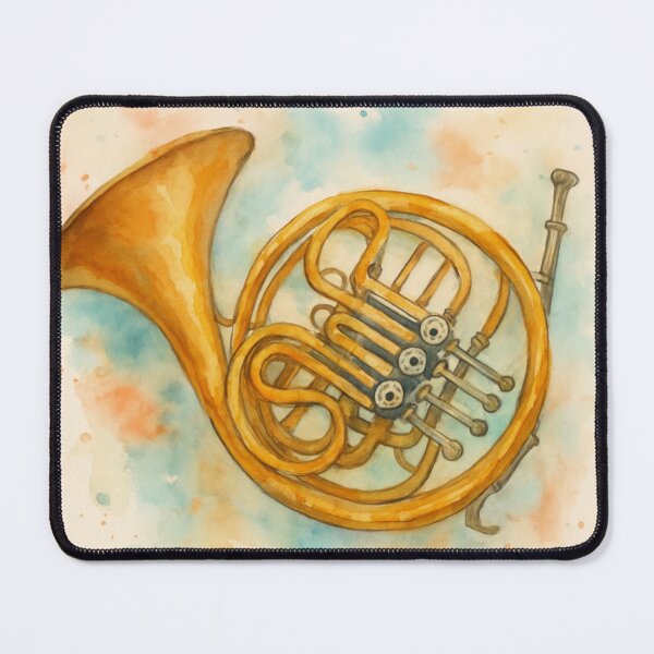 Item preview, French Horn Water Colour designed and sold by PMI-Ltd.