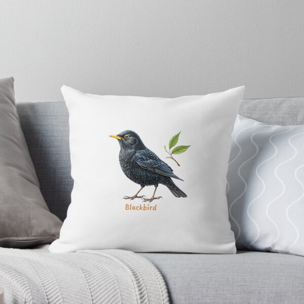 Item preview, Cute Blackbird bird, Garden Bird designed and sold by iclipart.
