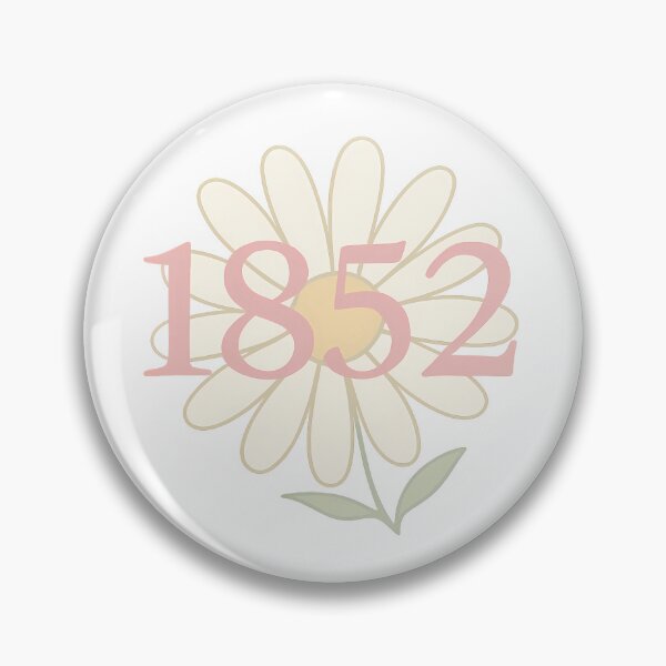 Item preview, 1852 Pink Daisy – Retro Phi Mu Inspired Founding Year Art designed and sold by summer-loving.