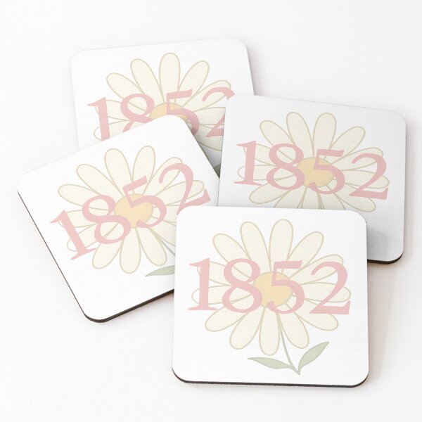 Item preview, 1852 Pink Daisy – Retro Phi Mu Inspired Founding Year Art designed and sold by summer-loving.