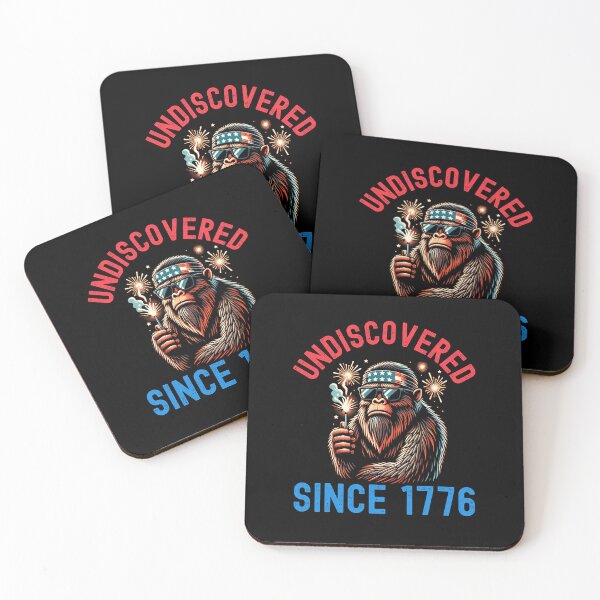 Item preview, Undiscovered since 1776 funny Sasquatch 4th of July bigfoot designed and sold by snowry.