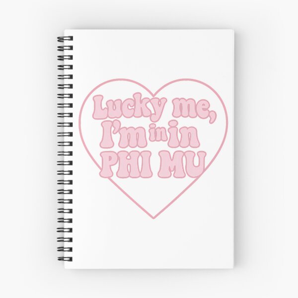 Item preview, Lucky Me, I’m in – Retro Bubble Letter Heart Design (Sorority Inspired) designed and sold by summer-loving.