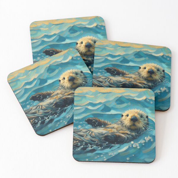 Item preview, Sea Otter Art | Otter Lovers designed and sold by ksgraphics222.