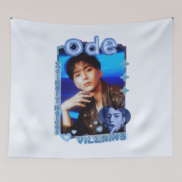 Item preview, O.de Xdinary Heroes Kpop Boy Band Cool Blue Collage Art Design designed and sold by HELL0WBELLO.