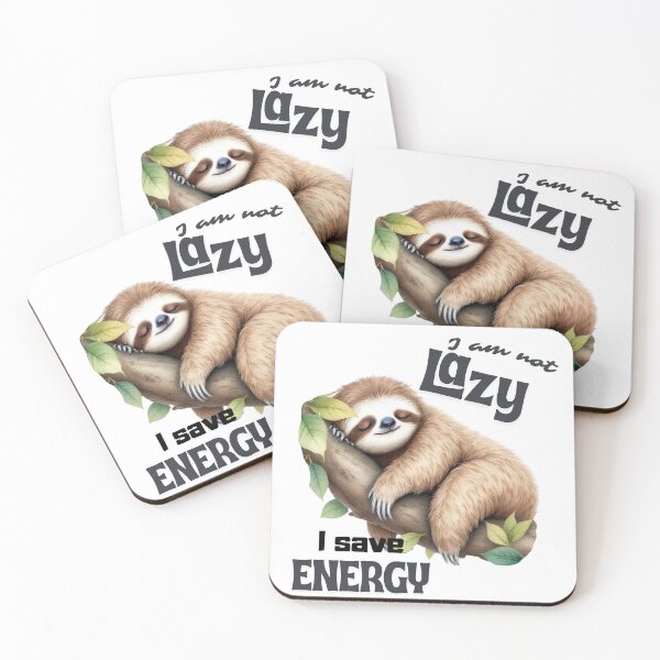 Item preview, A cute sloth sleeping, conserving energy. designed and sold by barmaz.