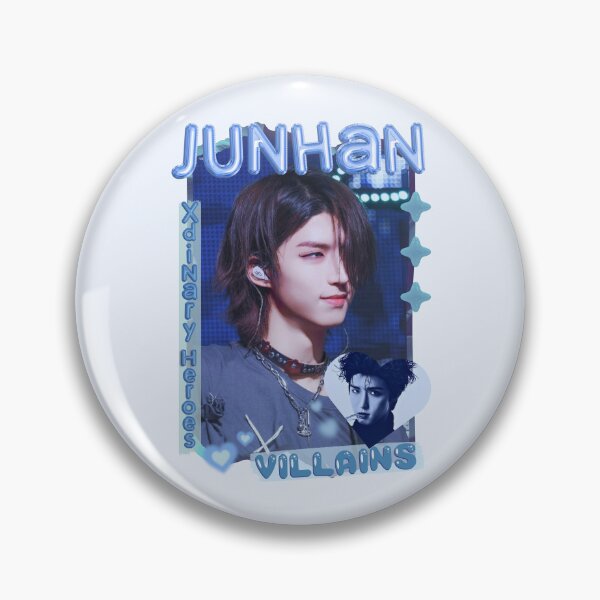 Item preview, Jun Han Xdinary Heroes Kpop Boy Band Cool Blue Collage Art Design designed and sold by HELL0WBELLO.