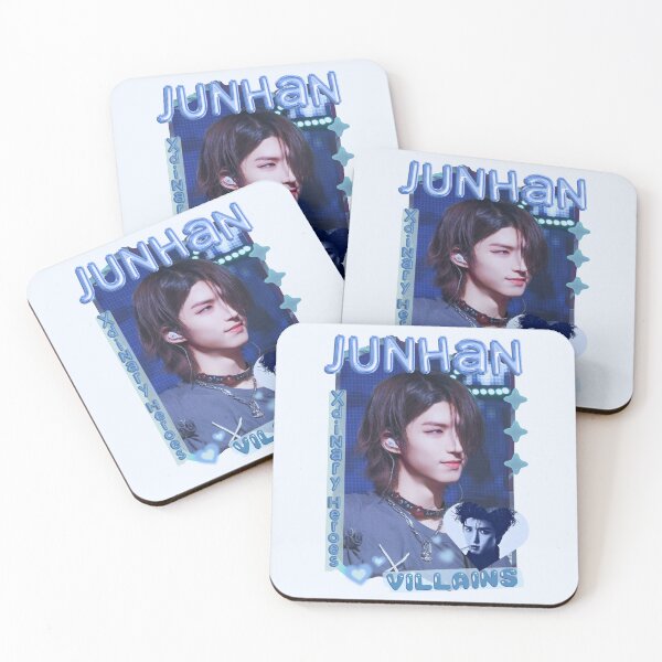 Item preview, Jun Han Xdinary Heroes Kpop Boy Band Cool Blue Collage Art Design designed and sold by HELL0WBELLO.