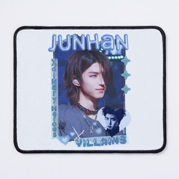 Item preview, Jun Han Xdinary Heroes Kpop Boy Band Cool Blue Collage Art Design designed and sold by HELL0WBELLO.