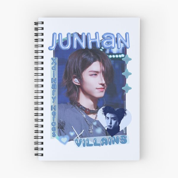 Item preview, Jun Han Xdinary Heroes Kpop Boy Band Cool Blue Collage Art Design designed and sold by HELL0WBELLO.