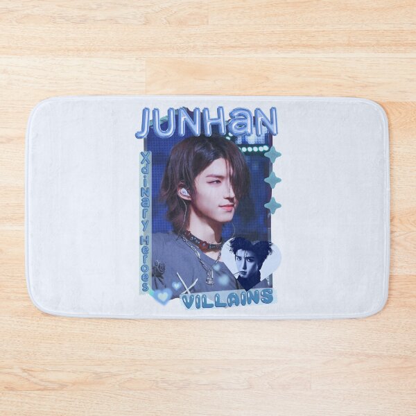 Item preview, Jun Han Xdinary Heroes Kpop Boy Band Cool Blue Collage Art Design designed and sold by HELL0WBELLO.