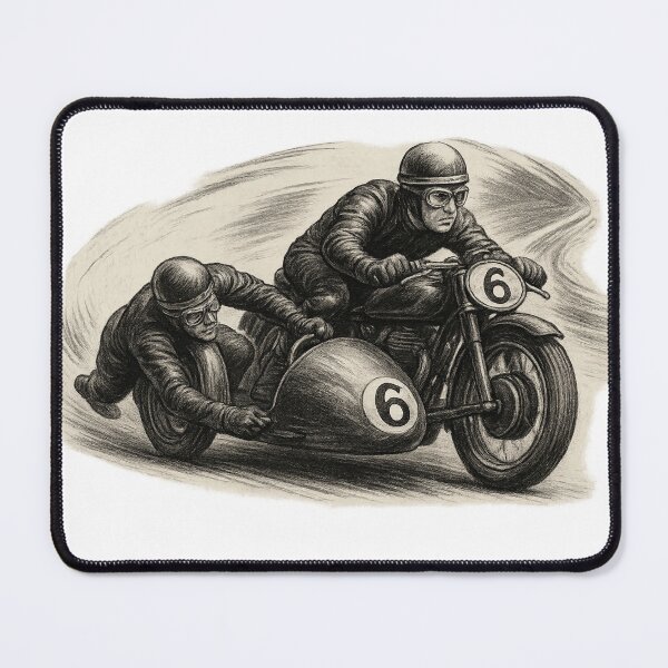 Item preview, A historic motorcycle racing team - Classic Racing designed and sold by Gabi Siebenhühner.