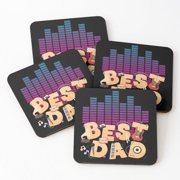 Item preview, Best Dad Ever Music Lover T-Shirt designed and sold by chomdesign.
