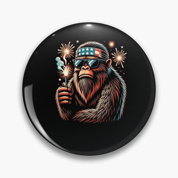 Item preview, Funny Sasquatch 4th of July bigfoot humor designed and sold by snowry.