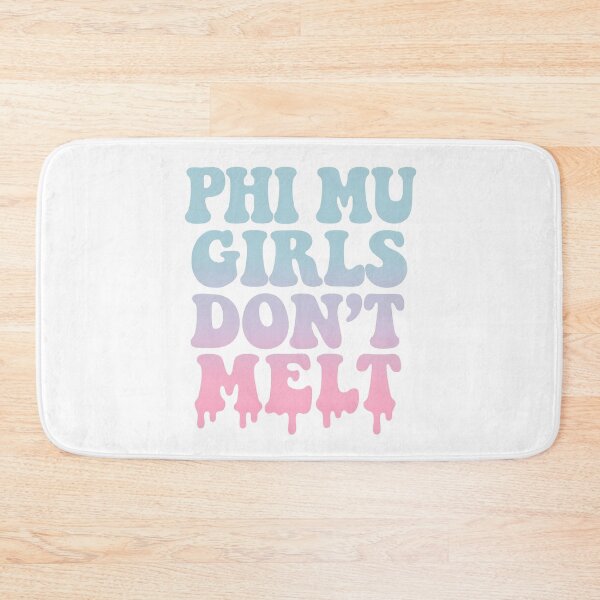 Item preview, Phi Mu Girls Don’t Melt – Pastel Drippy Sorority Text Design designed and sold by summer-loving.