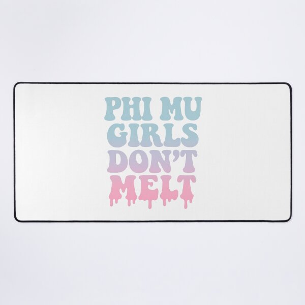Item preview, Phi Mu Girls Don’t Melt – Pastel Drippy Sorority Text Design designed and sold by summer-loving.