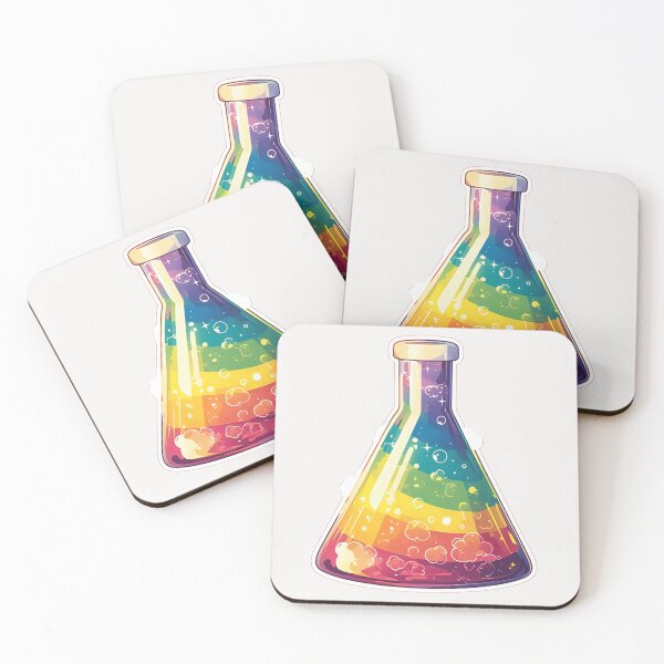 Item preview, Rainbow Beaker flask designed and sold by MendaciousMina.