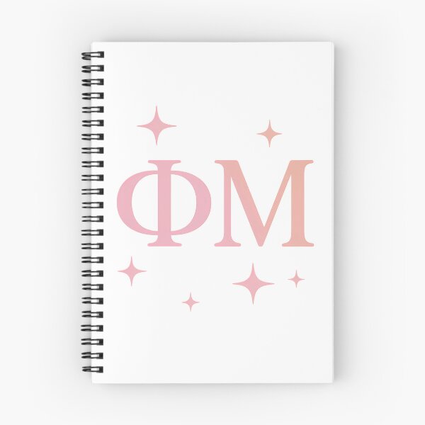 Item preview, Sparkling ΦΜ Letters – Pastel Pink Greek Aesthetic designed and sold by summer-loving.