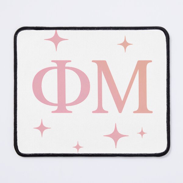 Item preview, Sparkling ΦΜ Letters – Pastel Pink Greek Aesthetic designed and sold by summer-loving.