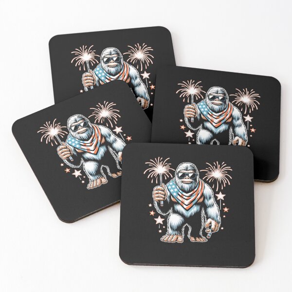 Item preview, Funny Sasquatch 4th of July bigfoot joke designed and sold by snowry.
