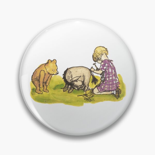 Item preview, Classic Vintage Pooh Bear with Eeyore and Christopher Robin designed and sold by PoohsCompany.