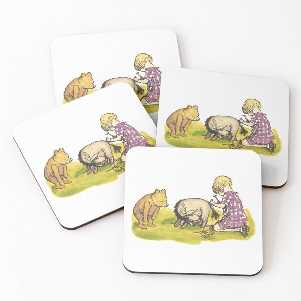 Item preview, Classic Vintage Pooh Bear with Eeyore and Christopher Robin designed and sold by PoohsCompany.
