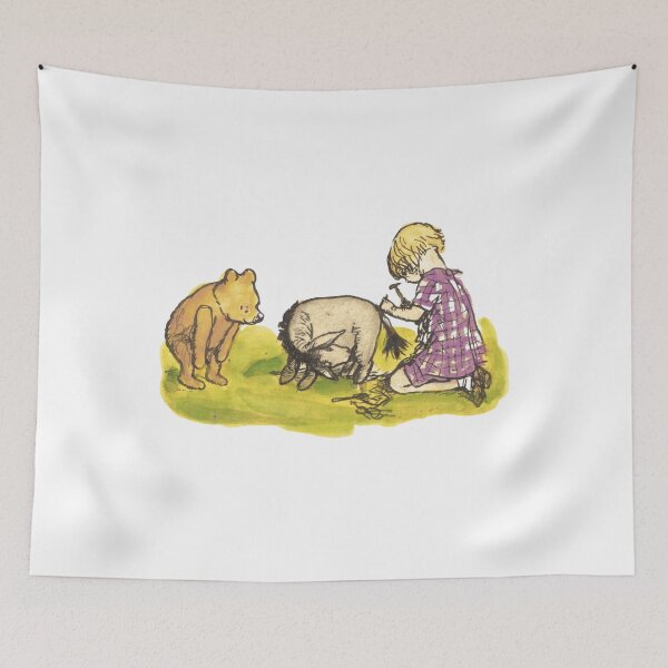 Item preview, Classic Vintage Pooh Bear with Eeyore and Christopher Robin designed and sold by PoohsCompany.
