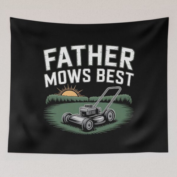 Item preview, Father Mows Best Gardener Dad Lawn Care designed and sold by Redgiant87x.