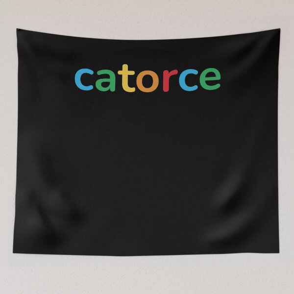 Item preview, Catorce Spanish 14th Birthday fun Fiesta/party rainbow designed and sold by snowry.