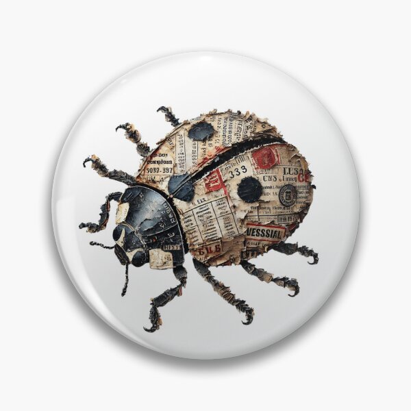 Item preview, Grungy ladybug designed and sold by KateCrafts.