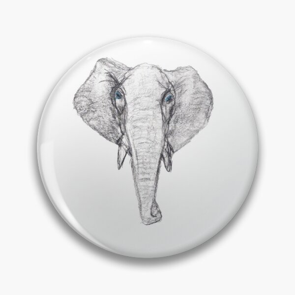 Item preview, Elephant head sketch designed and sold by designbywhacky.