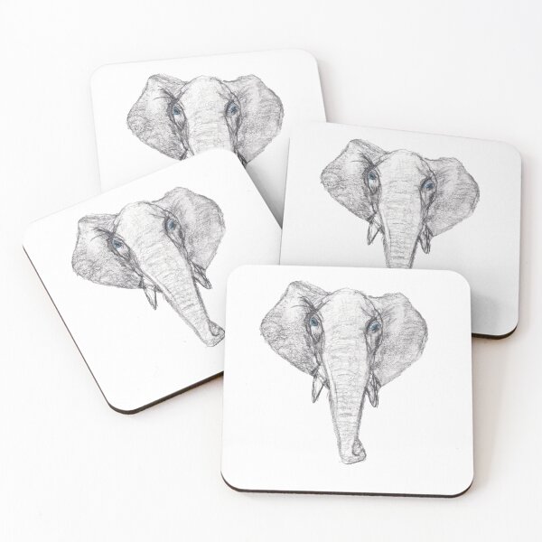 Item preview, Elephant head sketch designed and sold by designbywhacky.