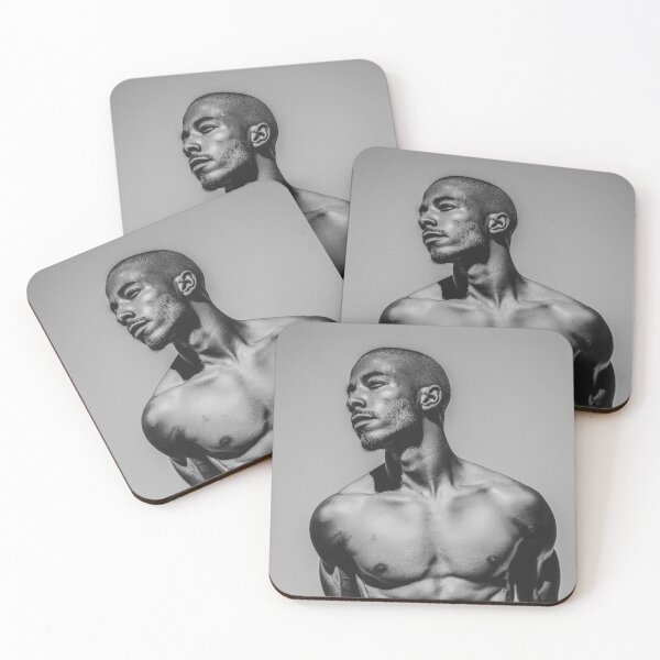 Item preview, Black Masculine Strength Sculpted Elegance in Monochrome" designed and sold by Atlas Kai.