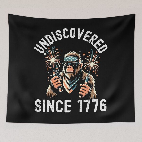 Item preview, Undiscovered since 1776 funny Sasquatch bigfoot 4th of July designed and sold by snowry.