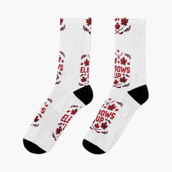 Item preview, Elbows Up Hockey Embroidered Style Design designed and sold by ArtDesignTp.