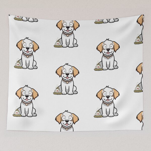 Item preview, Happy dog steps on a dirty diaper designed and sold by Pet Station.